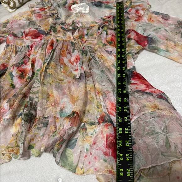 Johnny Was Floral Ruffle Blouse Size Med - Picture 4 of 7